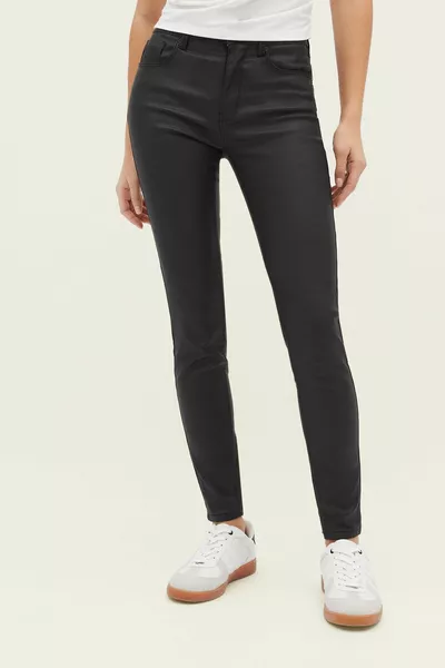 Gewachste Hose mit niedriger Taille