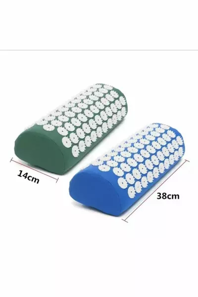 Tapis barbelé bleu importé de marque avec massage d’acupuncture pour les douleurs dorsales et cervicales