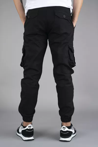 Pantalon cargo homme Noir