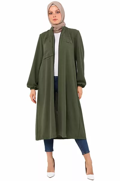 Women Hijab Clothing Plus Size Aerobin Fabric Zipper Cap