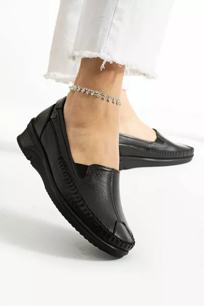 جلد طبيعي العظام وحيد المرأة أحذية الصيف عارضة وحيد أحذية المشي لمسافات طويلة أحذية أمي