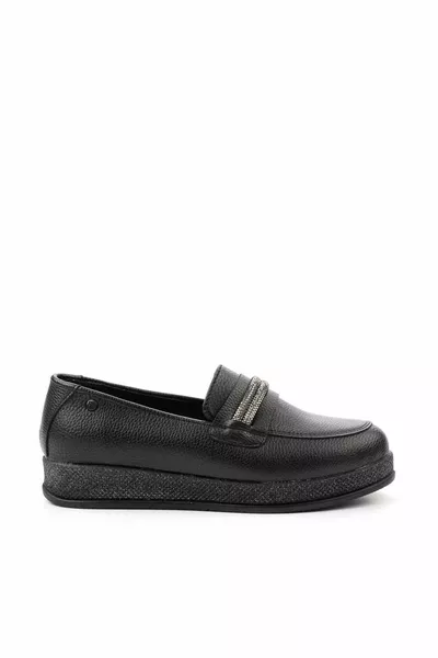 Noir Mocassins Femme 