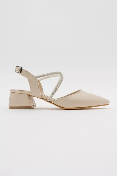 Cross Stone Women's Heeled Sandals Skin Skin