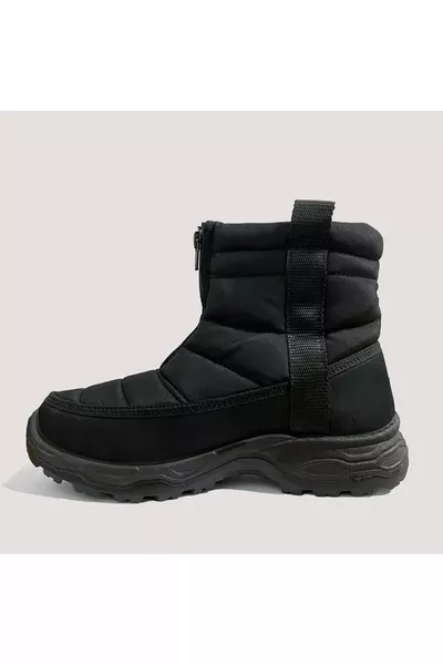  Bottes imperméables unisexes à fermeture éclair - Noir - 