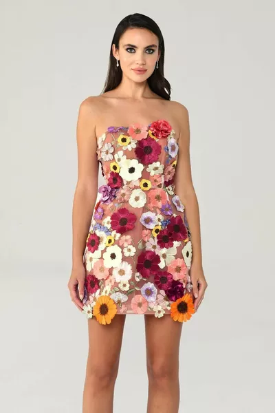 3 Size Daisy Dress with Short Tie Back
