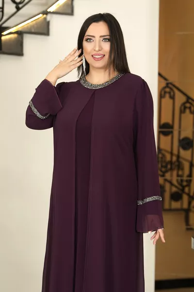 Sultan Plus Size Hijab Evening Dress