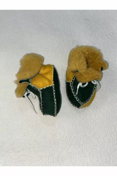 SCARPINE PER BAMBINI IN VERA PELLE % CON PELLICCIA