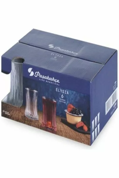  Elsia Theeglas  cc 6 stuks Origineel. In doos