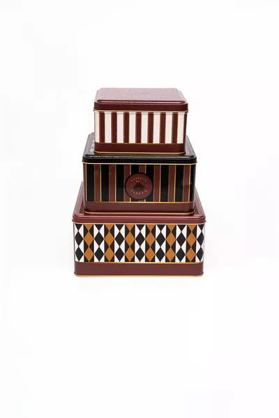 Zirkusmuster Metall Aufbewahrungsbox, Organizer Box, Make-up Organizer 