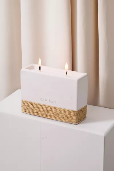 Harmony, holzig duftende Kerze, dekorative Betonkerze