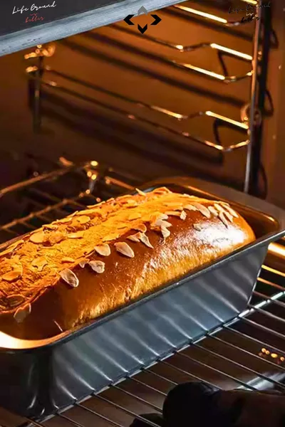 Karbon Çelik Baton Dikdörtgen Kek Ekmek Kalıbı Yapışmaz Ekmek Kalıbı Fırın Airfryer Fırın Kalıbı