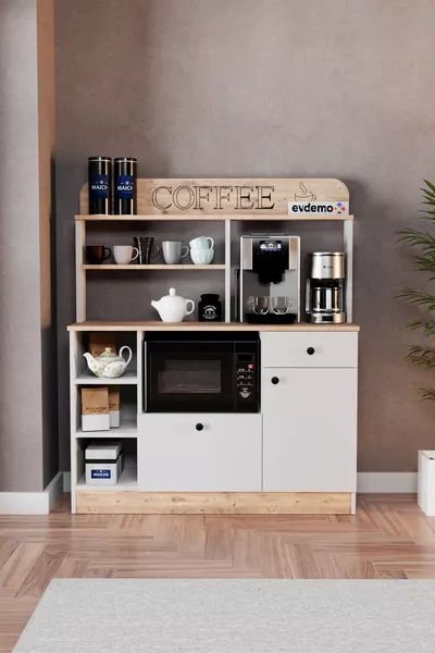 Barista Coffee Corner Multi-Purpose Cabinet Atlantic Pine