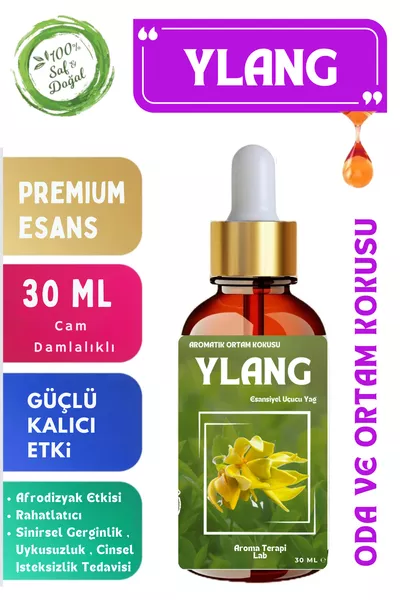 YLANG Pure Essential Oil - Room and Environment Fragrance - Aromatic Volatile Oil ML