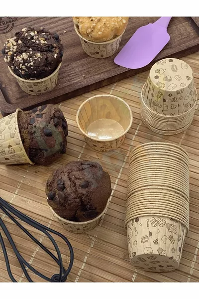 Desenli Muffin Kek Kalıbı  Adet 