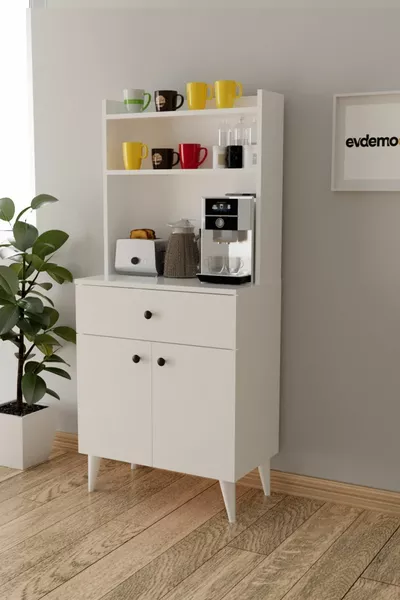 Biga Кофейный уголок Многофункциональный шкаф Белый