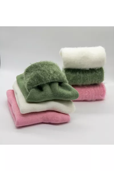 6 Paires de Chaussettes de Nuit d'Hiver pour Femmes Extra Douces en Laine Thermique