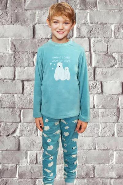 Boys' Turquoise Super Soft Pajama Set