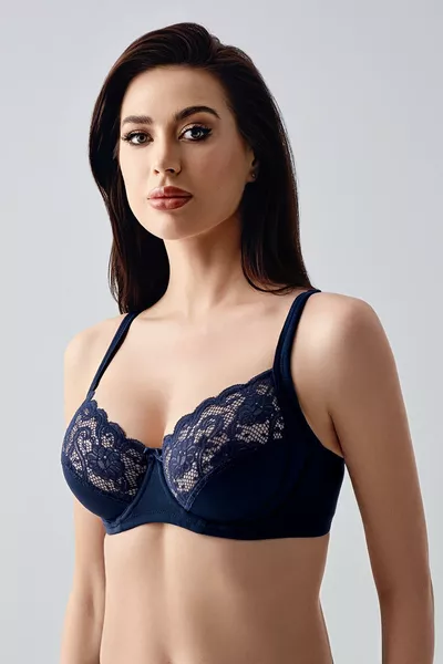 حمالة صدر مدعمة بأسلاك  كحلي