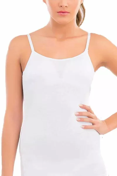 Imer Dames Topje met Spaghettibandjes en Ingebouwde Beha 