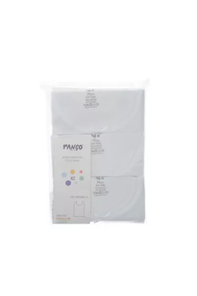 Girls' Sleeveless 3-Pack White Tank Top - Underwear