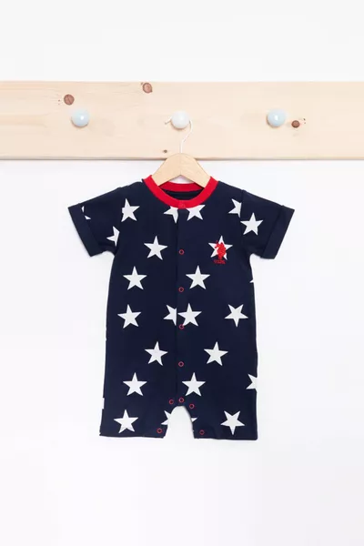 Jungenstrampler in Marineblau