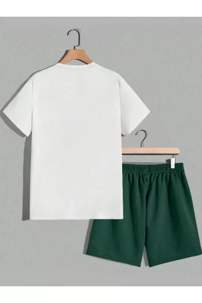 Ensemble short et t-shirt imprimé spécial Unisexe Femme/Homme Los Angeles 