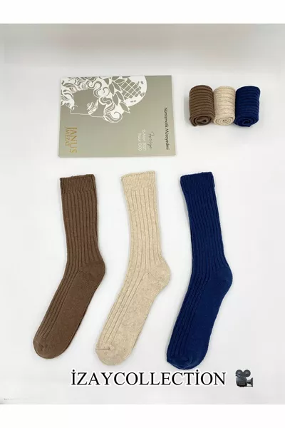 3 جوارب صوف ألباكا خاصة للجنسين