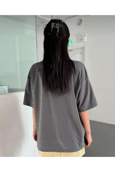 Trendig bedrucktes FÜME Oversize-T-Shirt Unisex