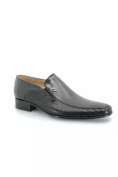 نجمة واحدة  ٪ جلد طبيعي جوردان سول أحذية كلاسيكية للرجال أسود