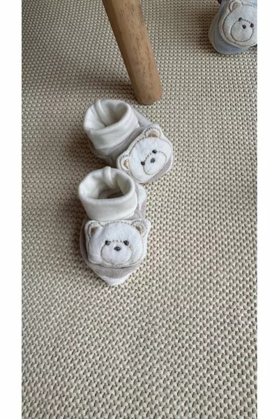 peluche 3D orsacchiotto giocattolo divertente velluto baby booties