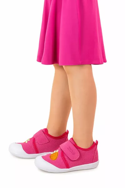 Karamazı Bambini Fragola Velcro Neonata Primo Passo Panduf Scarpe