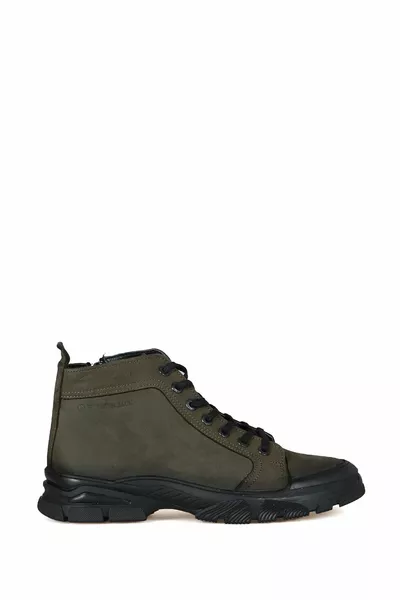 Pisa Echtleder Khaki Outdoor Herren Stiefel