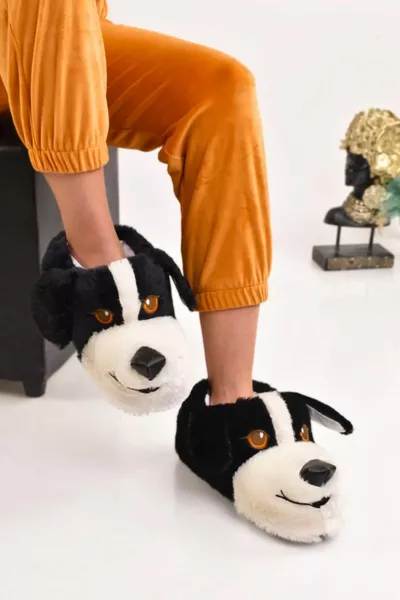 Unisex Cane Figura Grigio Tan Peluche Penduf Animal House Stivali