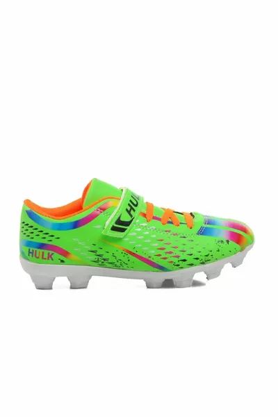 Footmod -F Scarpe da calcio per bambini verde-bianco