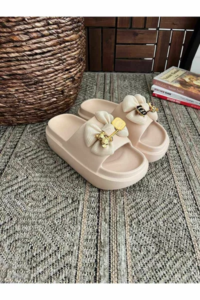 Yüksek Kalın Tabanlı Yeezy Slide Terlik Bahçe Plaj Havuz Deniz Yazlık Günlük Terlik