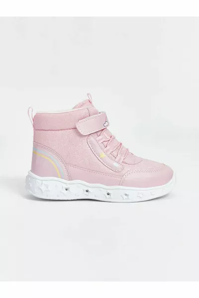 LCW STEPS Светло-розовые сапоги для девочек Velcro размера щиколотки
