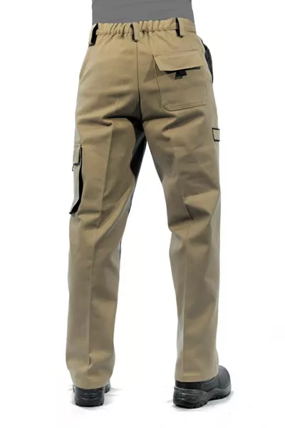 Iş Pantolonu, Bej-lacivert, Komando Cepli --