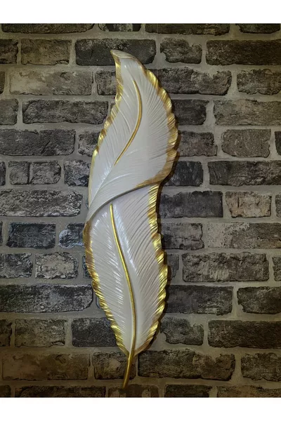 Декоративно стенско осветление с LED и батерии с перо апликация