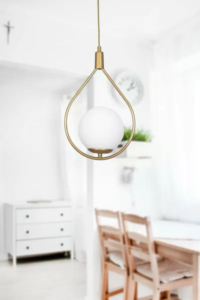 Deco Speciale Design Metalen Glaskroonluchter Verouderd Kleur Wit Glaskroonluchter Gang - Keuken - Woonkamer Enkele Hanglamp
