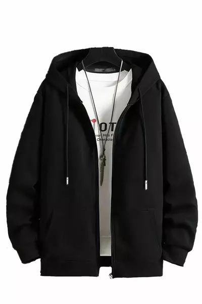 HEREN WINTER DIK STOF RITSSLUITING JAS