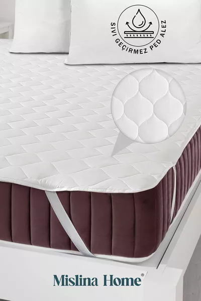 Капитониран памучен ъглов протектор с ластик, водоустойчив, за бебешко и детско легло