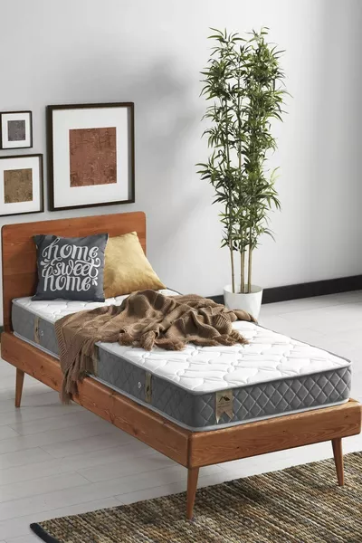 Кровать Prestij односпальная с двухсторонней трикотажной обивкой