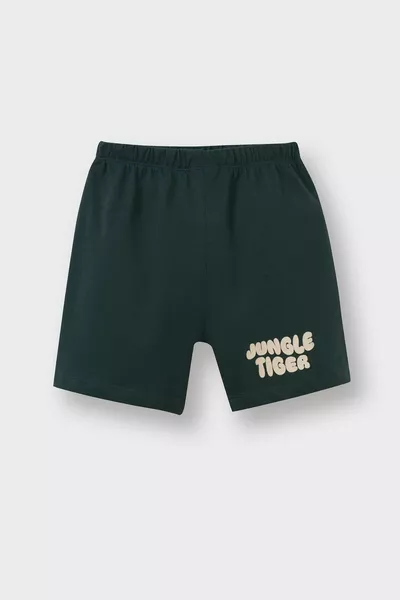 Jungen Baby 2-teiliges Set Bedrucktes Kurzarm-T-Shirt mit Shorts SM