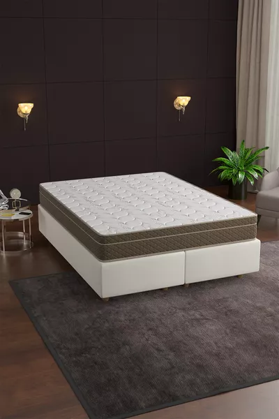 سرير فلورا الكامل الأرثوبيدي الفاخر بنظام زنبرك بامبو، مع خيارات المقاس