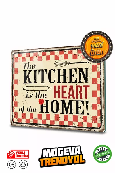 Planche à découper en verre et pour présentation | Thème Kitchen Heart Home | Antibactérienne à bords arrondis Cm