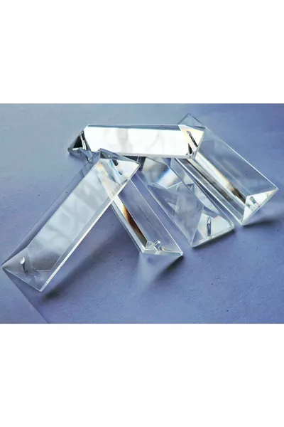 Pendentif en verre à un trou de taille Cm. (Pièce - Couleur transparente)