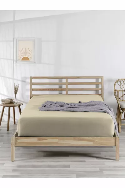 % Katoen | Hoeslaken voor eenpersoons/tweepersoonsbed | Fitted Jersey | Tricot Laken