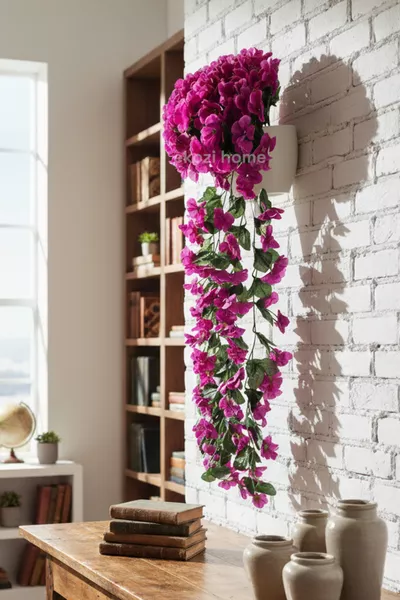 Изкуствено св hanging растение Сенполия Бегония  см цвете лиана