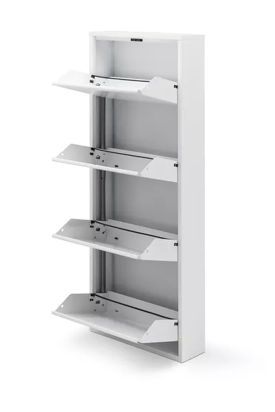 4-Tier Metal Shoe Rack (white) with 3 Different Color Options