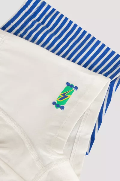 Multicolored Boys' Striped 2-Pack Boxers